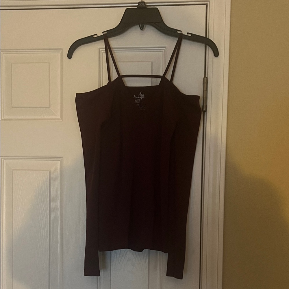 Free People Deep Burgundy Camisole Top
